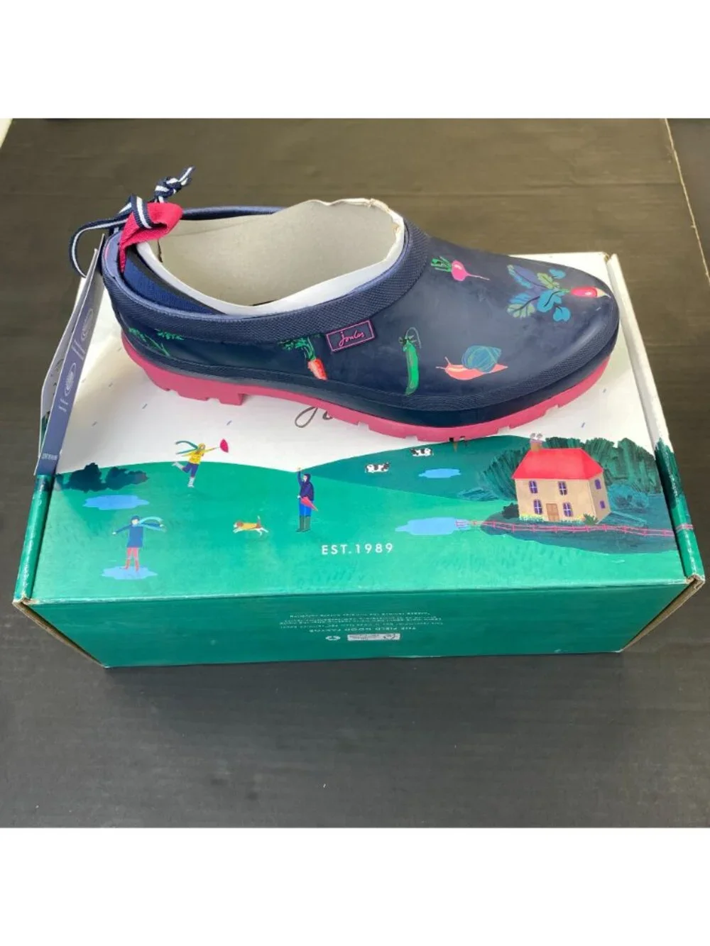 Joules Women's Pop On Rain Shoes Size 6 comfort New
